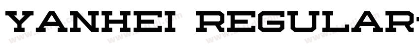 yanhei Regular字体转换